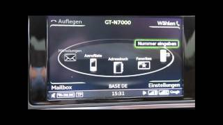 Audi A6 MMI Plus Telefon  Facelift 2014 [upl. by Elsbeth24]