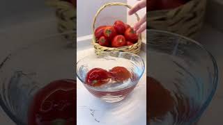 Buzlukta kışlık domates saklama yöntemi🥰Icy winter tomato storage method🥰 [upl. by Leno784]