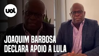 Joaquim Barbosa relator do Mensalão no STF declara apoio a Lula Bolsonaro não é um homem sério [upl. by Aoniak]