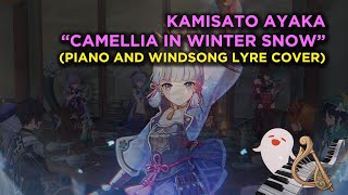 Kamisato Ayaka Camellia in Winter Snow  Genshin Impact Piano and Windsong Lyre Cover [upl. by Ativla]