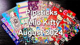 Pipsticks Hello Kitty August 2024 Subscription [upl. by Kaila]