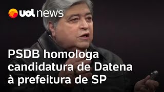 Datena homologa candidatura à prefeitura de São Paulo pelo PSDB [upl. by Anaujal]