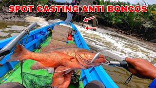 wajib dipancingin kalo ketemu tambak buang air Pasti ada ikan BESARNYA [upl. by Gianina]