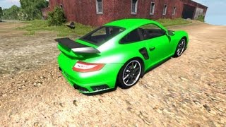 BeamNG Drive Porsche 911 GT2 v41 Crash Testing 29  Insanegaz [upl. by Lerraj]