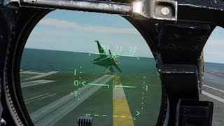 Carrier Practice he says  DCS World [upl. by Eslehc259]