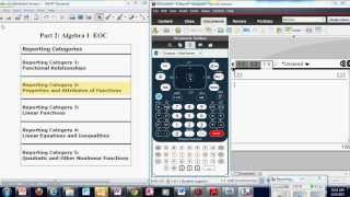 EOC Algebra 1 Calculator TutorialCategory 2 [upl. by Nove216]