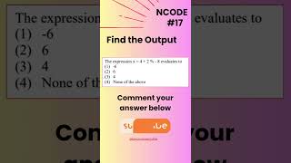 NCODE 17  Find the output  Comment your Answer Below  coding ncodeseries ncode coding code [upl. by Nowed]