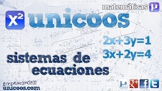 Sistema de ecuaciones  Metodo de reduccion 2ºESO incognitas unicoos matematicas [upl. by Nichani]