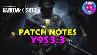 ZOPHIA HARD BREACH Rainbow Six Siege Update Y9S33 PATCH NOTES [upl. by Care]