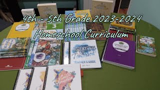 4th amp 5th Grade 2023 2024 Homeschool Curriculum [upl. by Noreht]