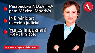 AristeguiEnVivo Moodys cambia perspectiva de México INE reiniciará elección judicial  151124 [upl. by Ennazor453]