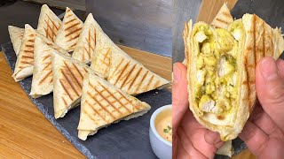 minis TACOS triangles Recette ramadan 2023بريوات بالتورتيلا شهيوات رمضان Take A Look [upl. by Oiramal]