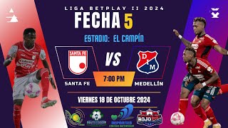 Independiente Santa Fe vs Independiente Medellín [upl. by Nosinned659]