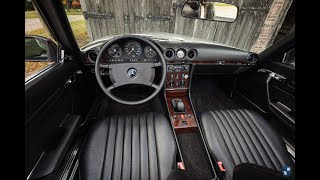 Driving the 1985 MercedesBenz R107 300 SL 5speed  Oldenzaal Classics [upl. by Kohl261]