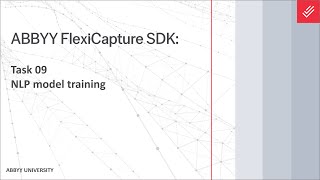 ABBYY FlexiCapture SDK Tutorial NLP model training [upl. by Yud]