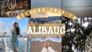 Weekend trip to Alibaug  Vlog Mumbai to Alibaug  M2M Ferry  Kashid beach [upl. by Akinahc105]