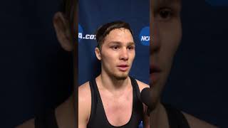 Iowas Spencer Lee after 2018 NCAA Quarterfinal [upl. by Lrub]