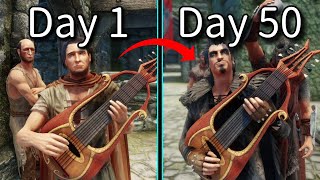 I Became a Rockstar in Modded Skyrim 50 DAYS [upl. by Teryn933]