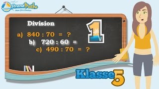 Division Teilen üben  Klasse 5 ★ Übung 1 [upl. by Leah]