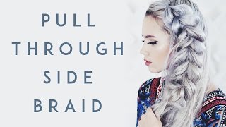 Pull Through Side Braid Tutorial [upl. by Airegin]