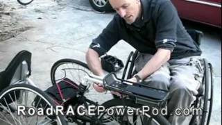 RoadRACE Power Pod Assembly onto a handcycle in just 8 minutes [upl. by Drusy]