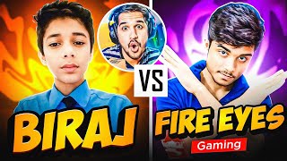 Amitbhai live Reaction  FireEyesGaming vs SRV BIRAJ 😱 [upl. by Slavic]