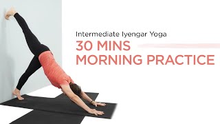 Iyengar Yoga Morning practiceIntermediate level [upl. by Laks602]