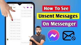 How To See Unsent Messages On Messenger New Process  See Unsent Messages [upl. by Akcimahs]