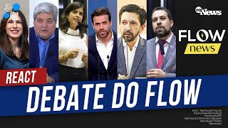 AO VIVO ACOMPANHE O REACT DO DEBATE DO FLOW COM BOULOS NUNES MARÇAL TABATA DATENA E MARINA [upl. by Jelks]