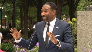 Atlanta Mayor Andre Dickens news conference on housing [upl. by Elrebma]