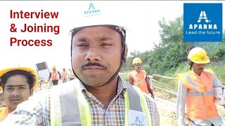 Aparna Constructions And Eastet Pvt Ltd Interview amp joining process Aparna aparnaconstructions [upl. by Roderich]