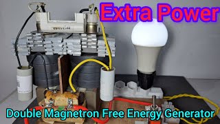 Free Energy Experiment With 2 Magnetron Valves  230v78Kw [upl. by Ling]