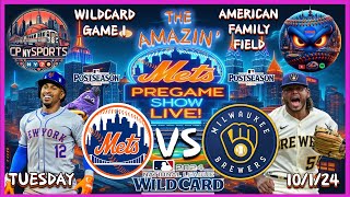 Mets PreGame Show  Mets vs Brewers Wild Card Game 1  MLB Playoffs  MLB PostSeason  Mets Talk [upl. by Adamok]