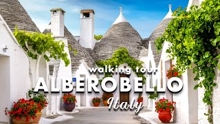 ALBEROBELLO 4K 🇮🇹 BEAUTIFUL VILLAGE IN ITALY 🇮🇹 WALKING TOUR 4K [upl. by Aihsar193]