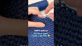 Usa questa lavorazione per borse super rigide 😍 •• crochet crochetbag tutorial [upl. by Mian73]