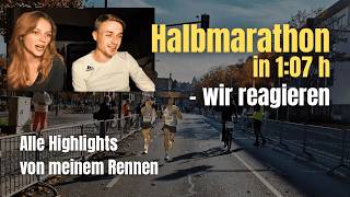 Ich schaue mir meinen Dresden Halbmarathon an 🫣🎬  race reaction [upl. by Alin58]