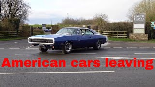 American cars leaving car show Billy Bobs UK [upl. by Lewin]