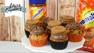 Ovomaltine Cupcakes 🍫🧁  Schoko Cupcakes selber machen  Frosting selber machen [upl. by Apps]