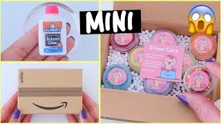 UNBOXING THE WORLDS SMALLEST SLIME PACKAGE making miniature slime [upl. by Yahsat]