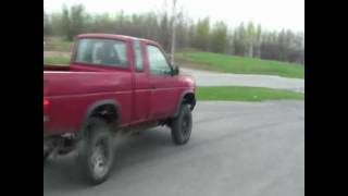 D21 nissan 4X4 pickup RB20DET swap first test run [upl. by Aral361]