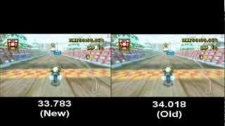 MKW TAS DK Summit Lap 1 Comparison  33783 New vs 34018 Old [upl. by Acir996]