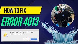 How to fix Error 4013 When iPhone XR Wont Restore and Boot Loops [upl. by Kikelia343]