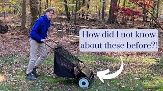 Lawn Sweepers  Favorite Way for Cleaning Leaves in Yard  Vevor [upl. by Neurath]