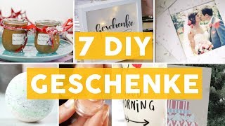 Selbstgemacht 7 tolle GeschenkIdeen zu Weihnachten  DIY [upl. by Eihcir]