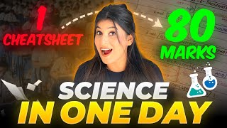 ATTENTION⚠️Follow this 1 DAY science PLAN to score 80 marks🔥 Use 24 hours SMARTLY😎 [upl. by Dawson]