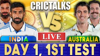 Live IND Vs AUS Day 1  1st Test  Live Scores amp Commentary  India vs Australia  2024 Series [upl. by Bradwell]