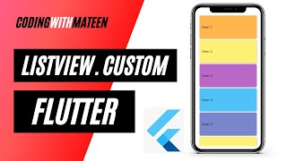 ListView Custom Widget  Listviewcustom  Flutter ListViewcustom Constructor [upl. by Abshier156]