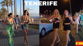 TENERIFE SPAIN HOT SUMMERS NIGHTLIFE WALK 2023 [upl. by Refeinnej]