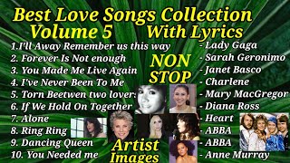 BEST LOVE SONGS COLLECTION WITH LYRICS VOLUME 5 [upl. by Amoeji628]