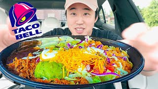 Taco Bell Mukbang in Tesla [upl. by Yanad166]